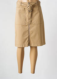 Jupe mi-longue stretch beige HUGO BOSS femme