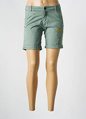 Short fermeture zippée sous rabat boutonné taille normale vert MASON'S femme