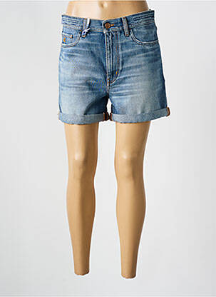 Short fermeture zippée sous rabat boutonné taille normale bleu JACOB COHEN femme
