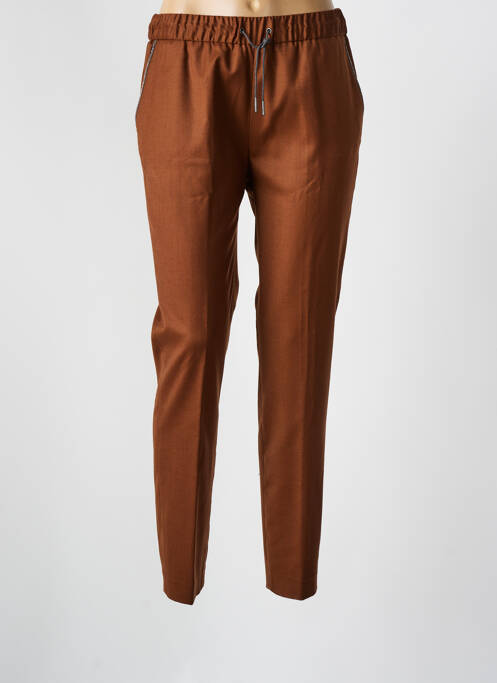 Pantalon slim taille élastique taille normale marron FABIANA FILIPPI femme