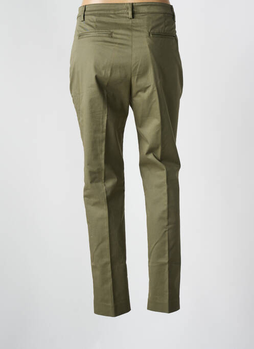 Pantalon chino tissage popeline taille normale vert ASPESI femme