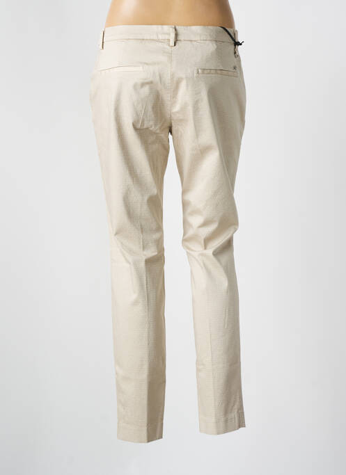 Pantalon chino tissage popeline taille normale beige MASON'S femme