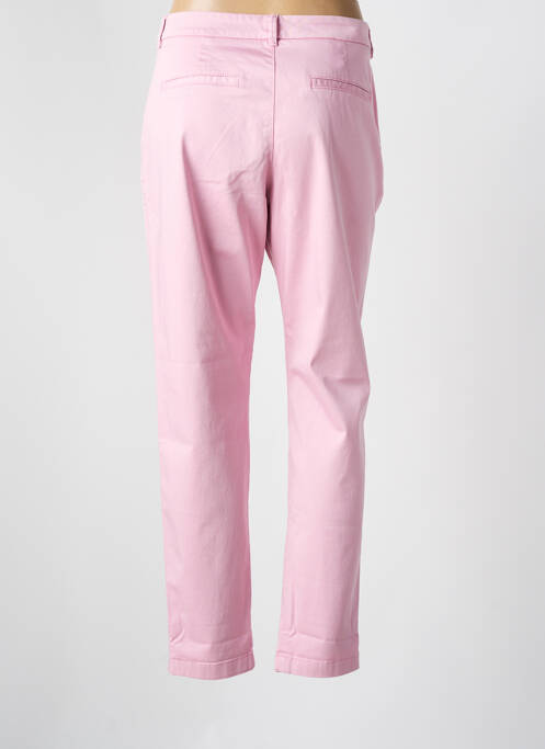 Pantalon chino tissage popeline taille normale rose HUGO BOSS femme