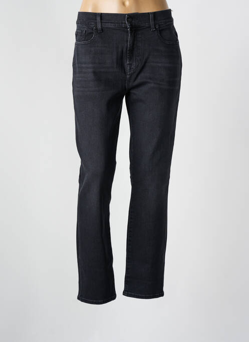 Jeans coupe droite stretch taille normale noir 7 FOR ALL MANKIND femme