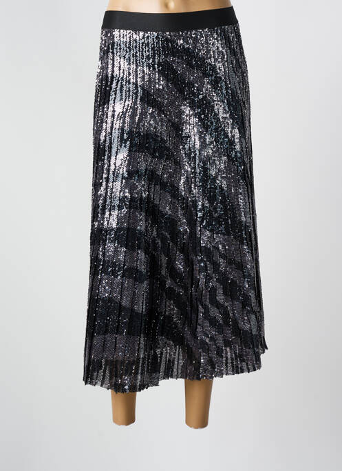 Jupe longue fermeture zippée au dos noir HUGO BOSS femme