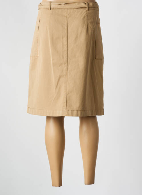 Jupe mi-longue stretch beige HUGO BOSS femme