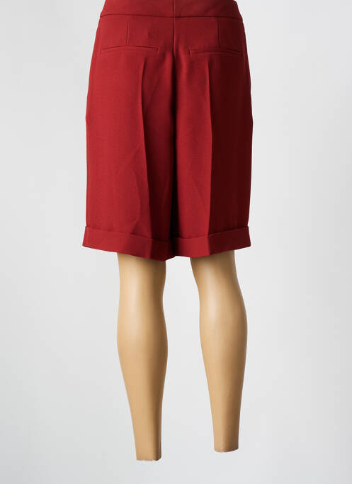 Bermuda fermeture zippée sous rabat avec crochet taille normale rouge HUGO BOSS femme