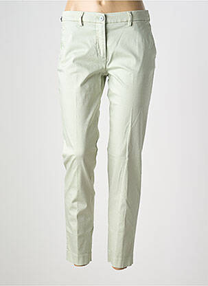 Pantalon chino tissage popeline taille normale vert MASON'S femme