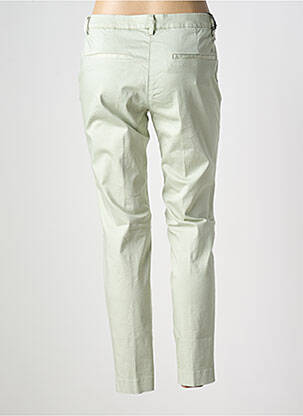 Pantalon chino tissage popeline taille normale vert MASON'S femme