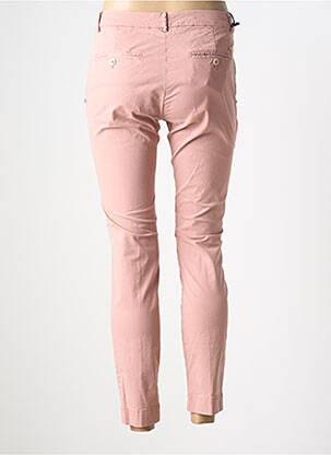 Pantalon chino tissage popeline taille normale rose MASON'S femme