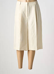 Pantacourt coupe jupe culotte taille haute beige HUGO BOSS femme