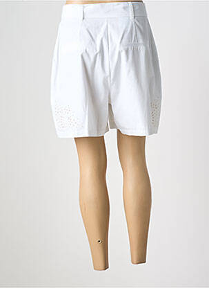 Short fermeture zippée sous rabat boutonné blanc HUGO BOSS femme