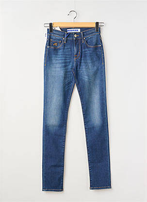 Jeans coupe slim stretch taille haute bleu JACOB COHEN femme