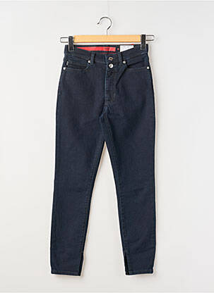 Jeans coupe slim tissage brut taille haute bleu HUGO BOSS femme