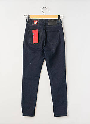 Jeans coupe slim tissage brut taille haute bleu HUGO BOSS femme
