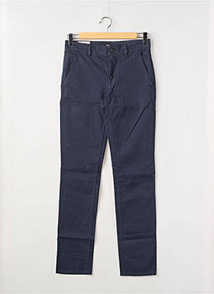 Pantalon chino tissage popeline taille normale bleu fonce HUGO BOSS homme