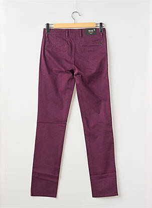 Pantalon chino tissage popeline taille normale violet HUGO BOSS homme