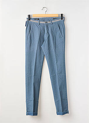 Pantalon chino tissage popeline taille normale bleu MASON'S femme