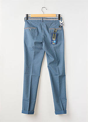 Pantalon chino tissage popeline taille normale bleu MASON'S femme