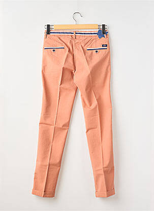 Pantalon chino tissage popeline taille normale orange MASON'S femme