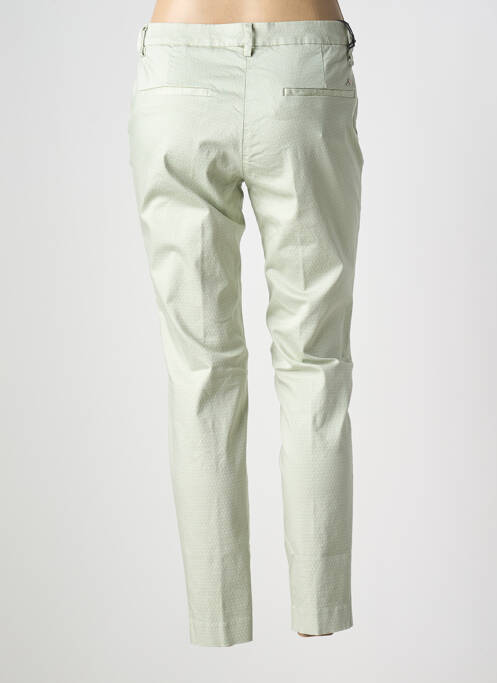 Pantalon chino tissage popeline taille normale vert MASON'S femme