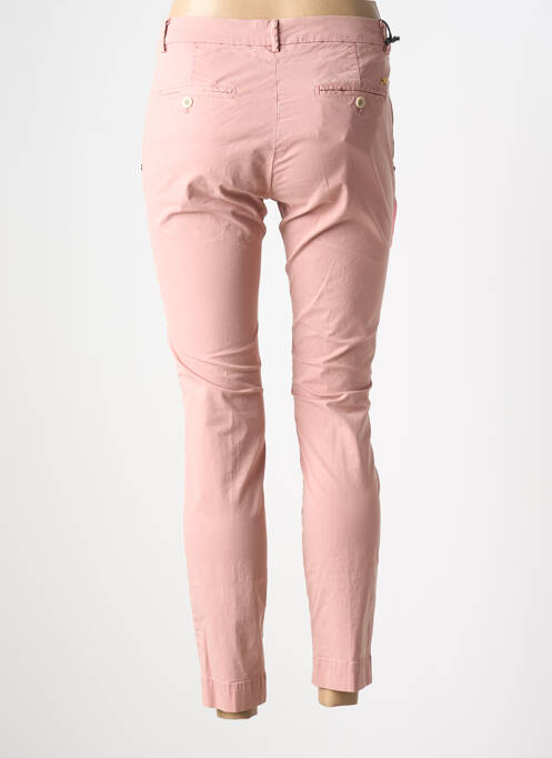 Pantalon chino tissage popeline taille normale rose MASON'S femme