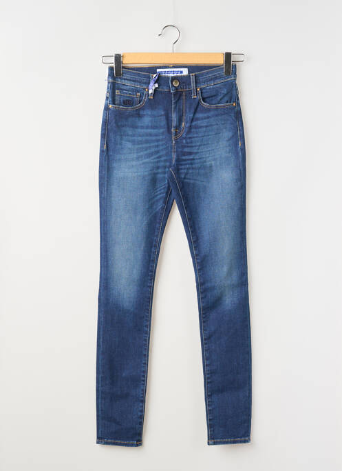 Jeans coupe slim stretch taille haute bleu JACOB COHEN femme