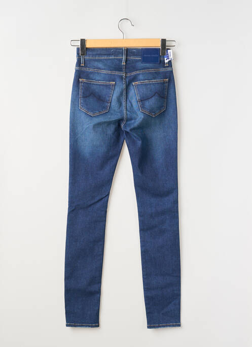 Jeans coupe slim stretch taille haute bleu JACOB COHEN femme