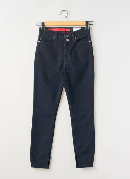 Jeans coupe slim tissage brut taille haute bleu HUGO BOSS femme