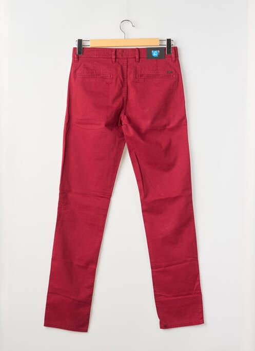 Pantalon chino tissage popeline taille normale rouge HUGO BOSS homme