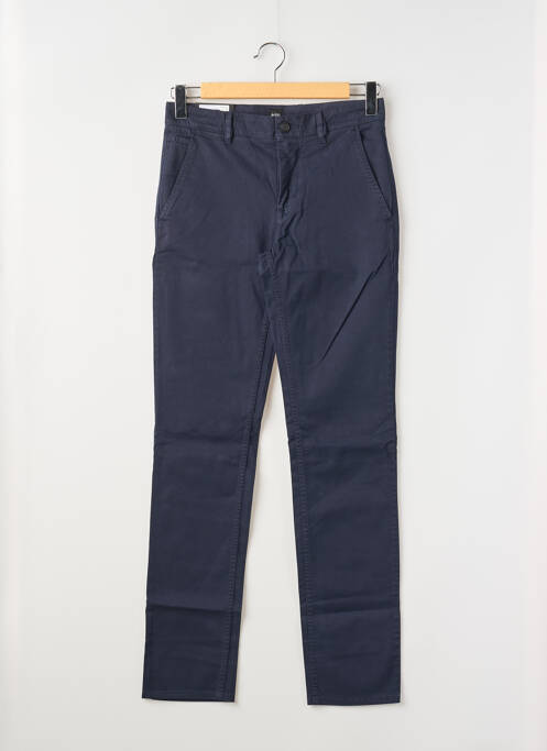 Pantalon chino tissage popeline taille normale bleu fonce HUGO BOSS homme