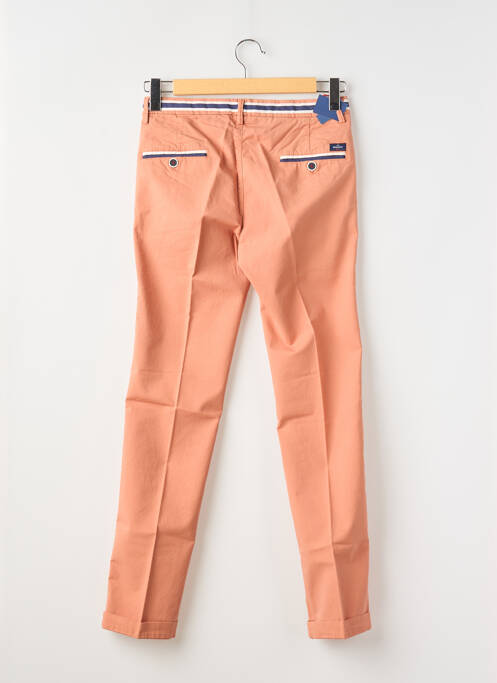 Pantalon chino tissage popeline taille normale orange MASON'S femme