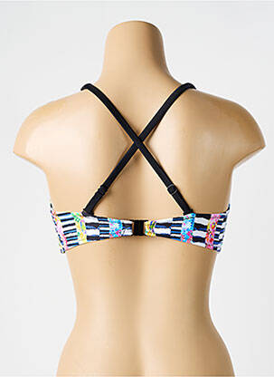 Haut de maillot de bain stretch haut bandeau bleu FREYA femme