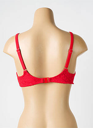 Haut de maillot de bain stretch haut soutien-gorge emboitant rouge FREYA femme