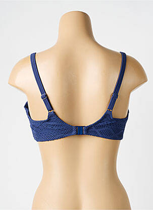 Haut de maillot de bain stretch haut soutien-gorge emboitant bleu FREYA femme
