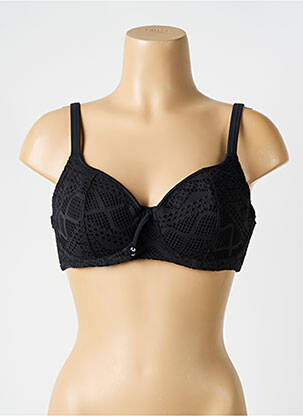 Haut de maillot de bain stretch haut soutien-gorge emboitant noir FREYA femme