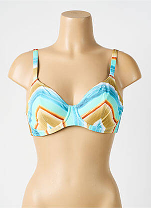 Haut de maillot de bain stretch haut soutien-gorge emboitant bleu FREYA femme