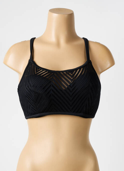 Haut de maillot de bain stretch noir FREYA femme