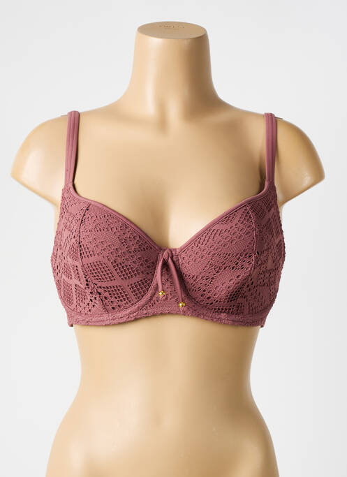 Haut de maillot de bain stretch haut soutien-gorge emboitant violet FREYA femme