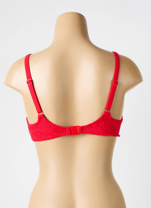 Haut de maillot de bain stretch haut soutien-gorge emboitant rouge FREYA femme
