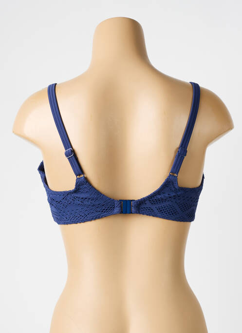 Haut de maillot de bain stretch haut soutien-gorge emboitant bleu FREYA femme