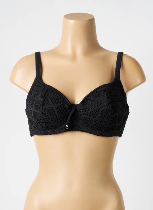 Haut de maillot de bain stretch haut soutien-gorge emboitant noir FREYA femme