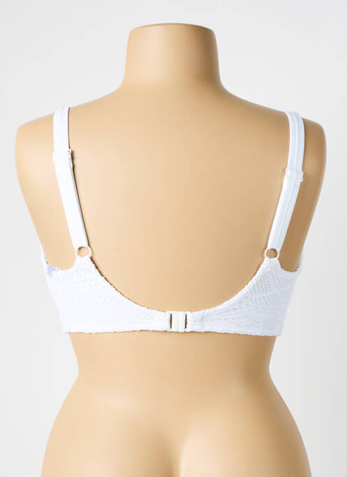 Haut de maillot de bain stretch haut soutien-gorge emboitant blanc FREYA femme