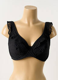 Haut de maillot de bain bretelles élastiquées haut soutien-gorge balconnet noir FREYA femme