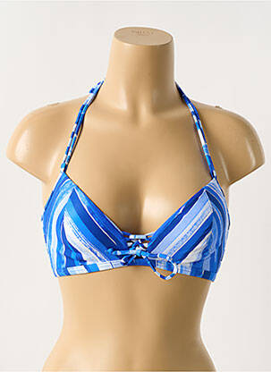 Haut de maillot de bain haut triangles haut triangles bleu FREYA femme