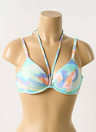 Haut de maillot de bain bretelles élastiquées vert FREYA femme
