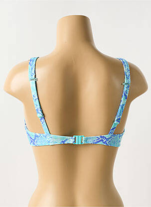 Haut de maillot de bain bretelles élastiquées ajustables haut soutien-gorge balconnet bleu FREYA femme