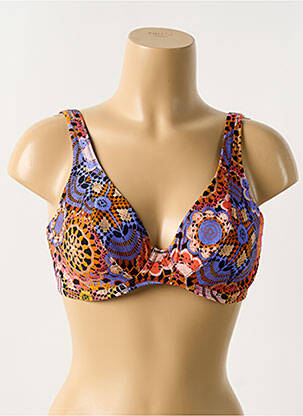 Haut de maillot de bain avec armature orange FREYA femme