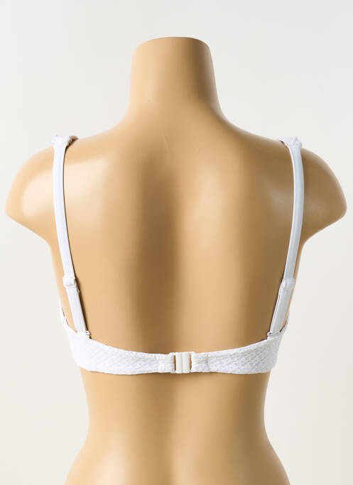 Haut de maillot de bain bretelles élastiquées haut soutien-gorge balconnet blanc FREYA femme