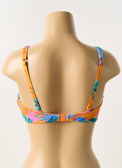 Haut de maillot de bain bretelles élastiquées ajustables brassieres orange FREYA femme